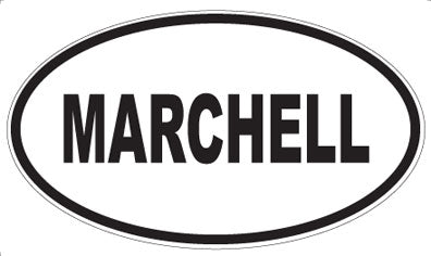 MARCHELL - Oval Sticker