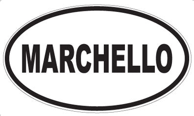MARCHELLO - Oval Magnet