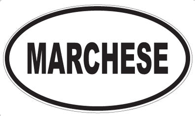 MARCHESE - Oval Sticker
