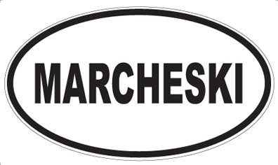 MARCHESKI - Oval Sticker