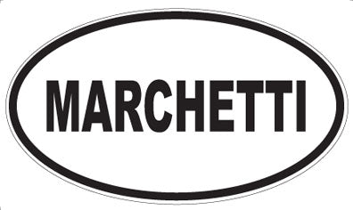 MARCHETTI - Oval Sticker