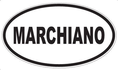 MARCHIANO - Oval Sticker