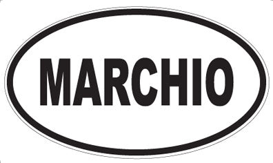 MARCHIO - Oval Sticker