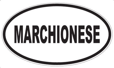 MARCHIONESE - Oval Magnet