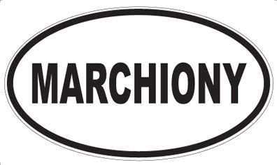 MARCHIONY - Oval Magnet