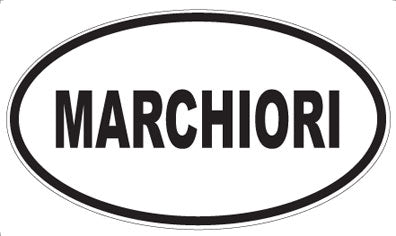 MARCHIORI - Oval Sticker