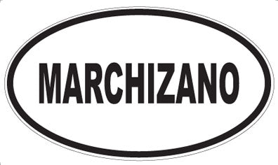 MARCHIZANO - Oval Sticker