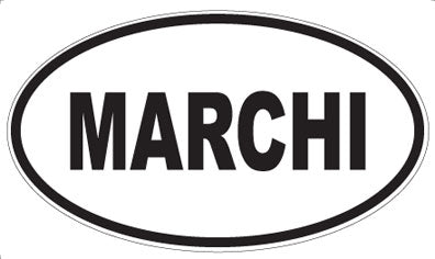 MARCHI - Oval Magnet
