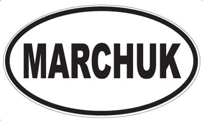 MARCHUK - Oval Sticker