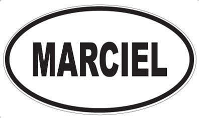 MARCIEL - Oval Sticker