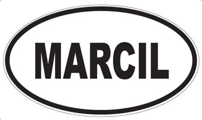 MARCIL - Oval Sticker