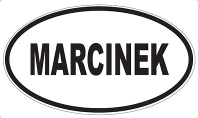 MARCINEK - Oval Magnet
