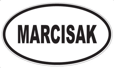 MARCISAK - Oval Sticker