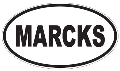 MARCKS - Oval Sticker