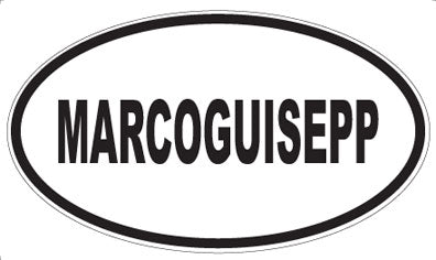 MARCOGUISEPP - Oval Magnet