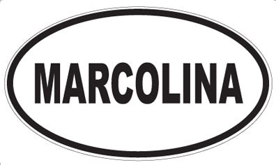 MARCOLINA - Oval Sticker