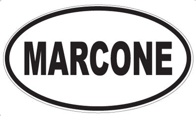 MARCONE - Oval Sticker