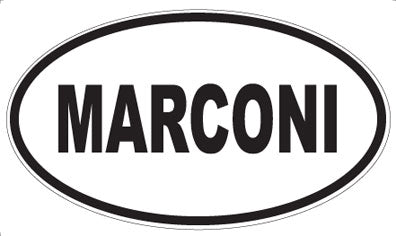 MARCONI - Oval Sticker