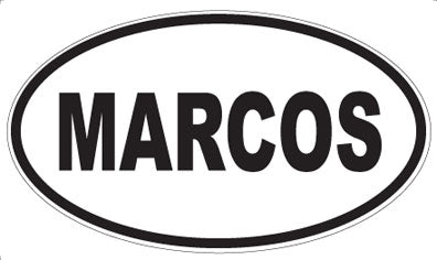 MARCOS - Oval Magnet