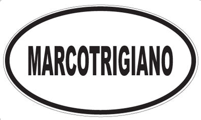MARCOTRIGIANO - Oval Magnet