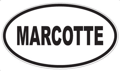 MARCOTTE - Oval Sticker