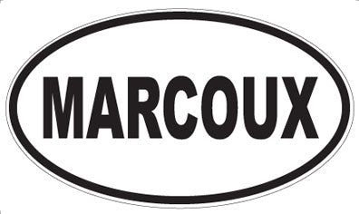 MARCOUX - Oval Sticker
