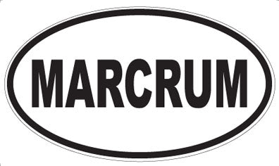MARCRUM - Oval Magnet