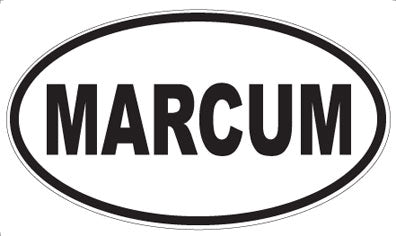MARCUM - Oval Magnet