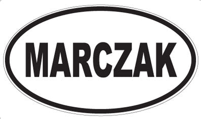 MARCZAK - Oval Sticker