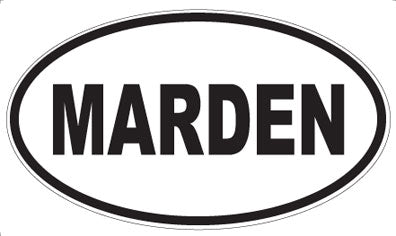 MARDEN - Oval Magnet