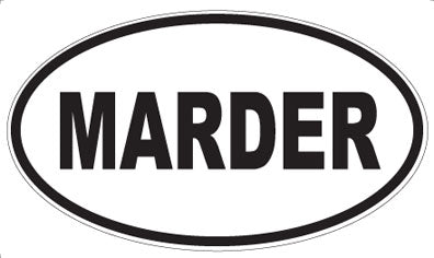 MARDER - Oval Sticker