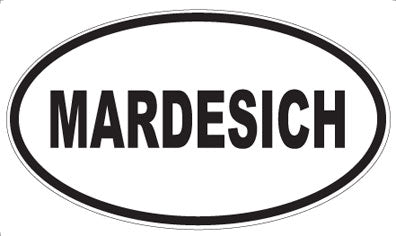 MARDESICH - Oval Sticker