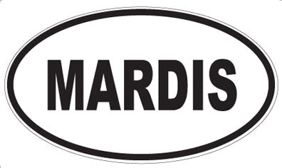 MARDIS - Oval Sticker