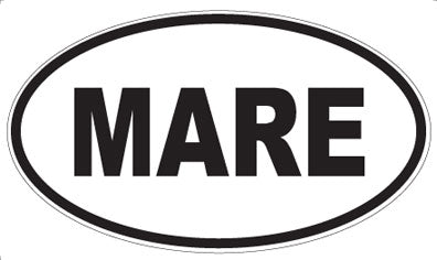 MARE - Oval Sticker