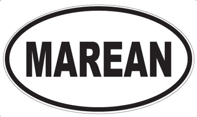 MAREAN - Oval Sticker