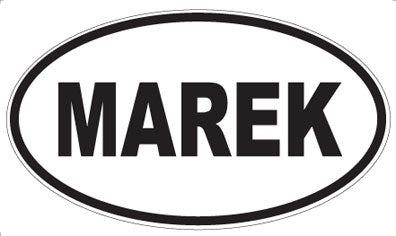 MAREK - Oval Magnet