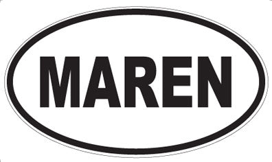 MAREN - Oval Sticker