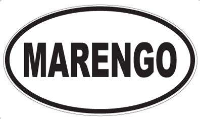 MARENGO - Oval Sticker