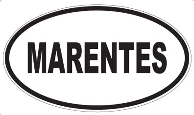 MARENTES - Oval Sticker