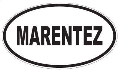 MARENTEZ - Oval Magnet