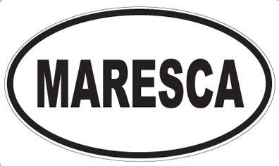 MARESCA - Oval Sticker