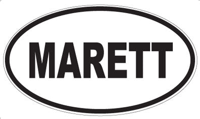 MARETT - Oval Sticker