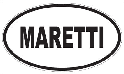 MARETTI - Oval Sticker