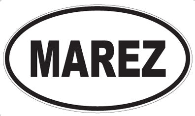 MAREZ - Oval Sticker