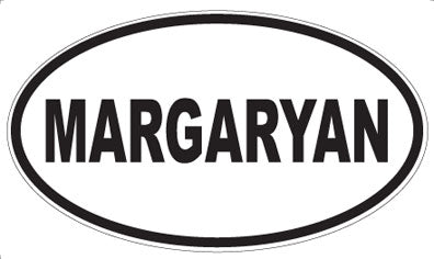 MARGARYAN - Oval Sticker