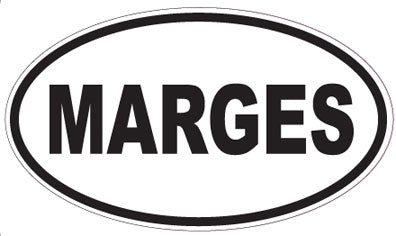 MARGES - Oval Sticker