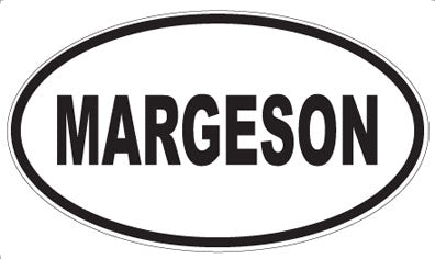 MARGESON - Oval Sticker