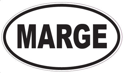 MARGE - Oval Magnet