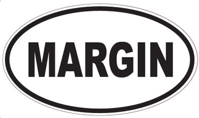 MARGIN - Oval Sticker