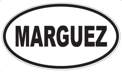 MARGUEZ - Oval Magnet